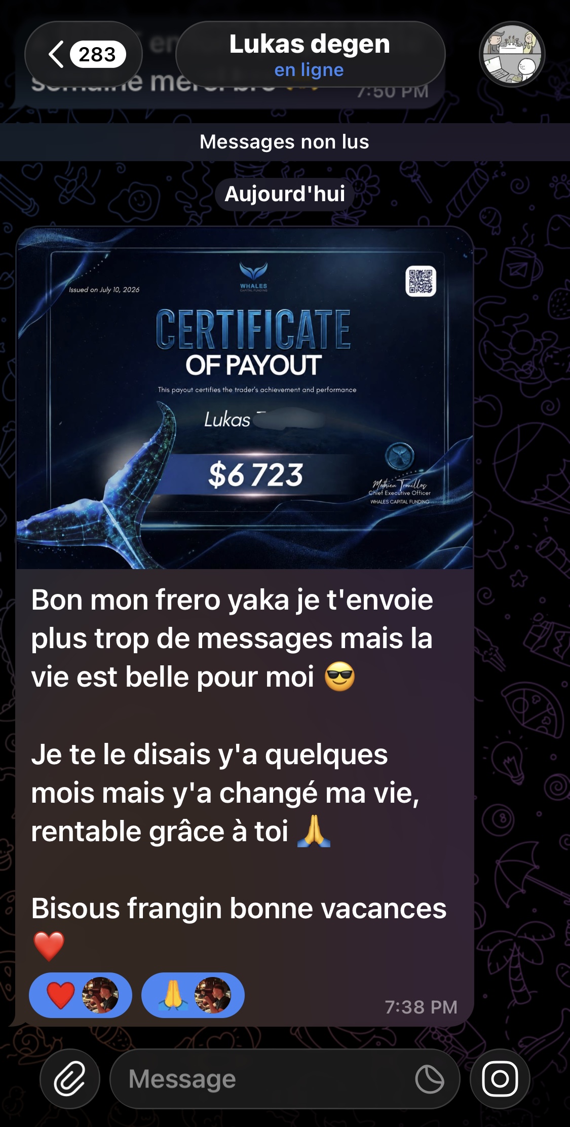 Lukas — 6 723 $ de payout